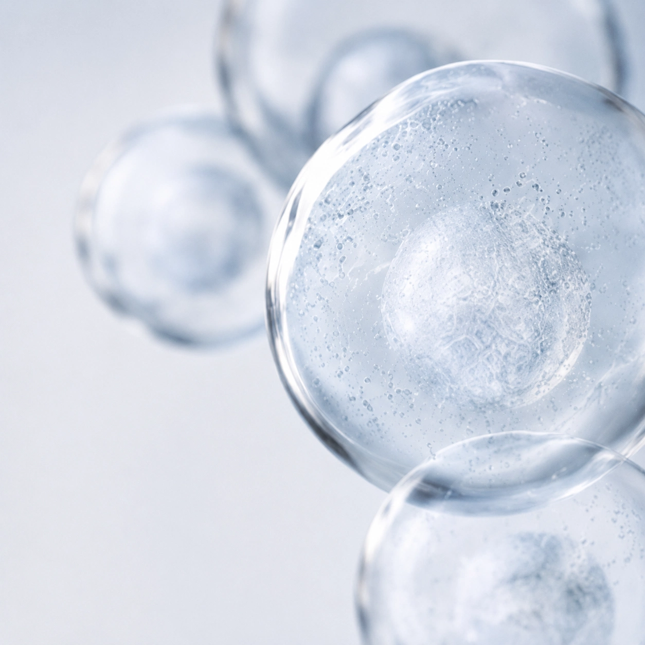 Glass spheres illustrating balance, resonance and BioEnergetic wellness